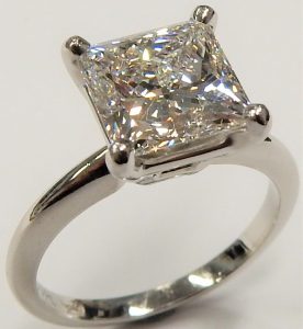 Authentic Tiffany & Co. Platinum 0.39ct Diamond F/VS1 Engagement Ring 6  Cert