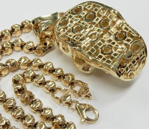 Chunky Gold Chains Handle 24mm 27mm Silver Shiny Curb 